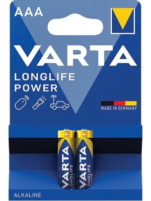 4 Adet Varta Pil Longlife Power 2'li Ince Pil