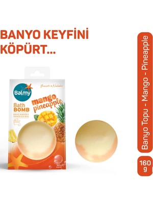 3 Adet Balmy Mango Ananas Banyo Topu 160 G