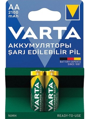 Varta Pil Rechargeable Power 2' Li Kalem Pil 2100 Mah