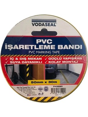 Vodabond Pvc Işaretleme Bandı 50MMX30M