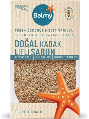 3 Adet Balmy Sabunlu Lif Fresh Coconut & Soft Vanilya