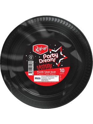 3 Adet Roll-Up Party Dreams Tabak Siyah 10'lu
