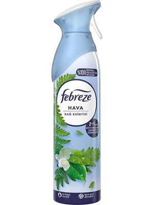 2 Adet Febreze Oda Kokusu Aerosol 185 ml Dağ Esintisi