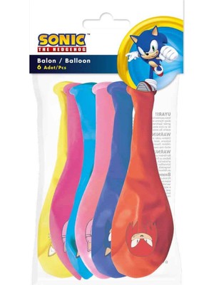 Balonevi Sonic Balon 6'lı