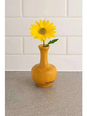 2 Adet Bambum Kepez Bambu Vazo 8*4,9cm