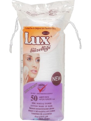 4 Adet   Lux Disk Makyaj Pamuğu 50'li