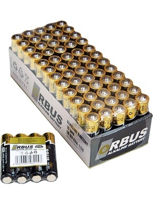 2 Adet Orbus Alkalin Pil Aaa 4'lü LR03