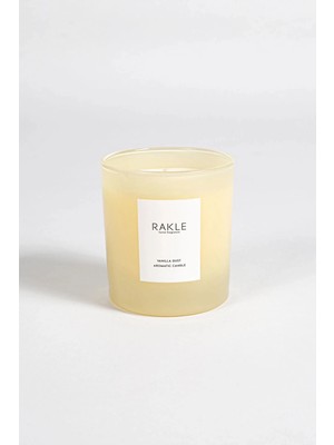 4 Adet   Rakle Basic Soft Cream Vanilla Kokulu Mum Sarı 200 gr