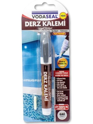 3 Adet  Vodaseal Derz Kalemi Gri 1 Adet Yedek
