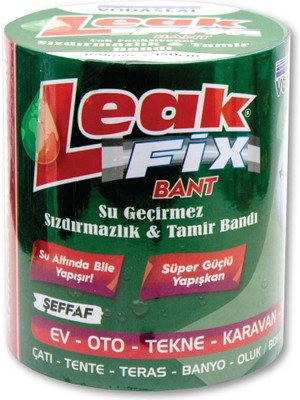4 Adet   Vodaseal Leak Fix Yama Bandı Şeffaf 1,5mt