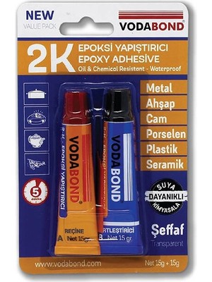 3 Adet Vodabond Epoksi Yapıştırıcı A15G+B15G