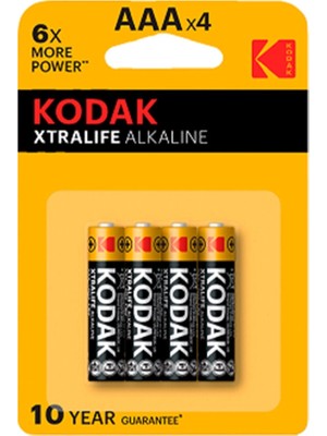 2 Adet Kodak Xtralife Alkalin Ince Pil 4'lü