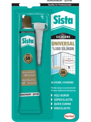 4 Adet   Beyaz Silikon Sista Tup 50G