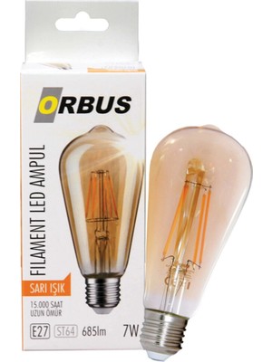 Ampul Orbus LED Filament ST64 E27 7W