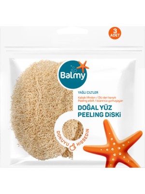 Kut Fly Loofah 3'lü Yüz Peeling Diski