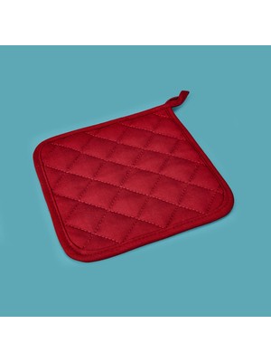 My Home Gabardin Tutaç - Kırmızı - 20X20 cm