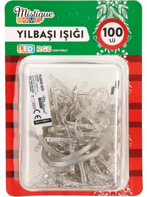 3 Adet Mistique Home Renkli LED Işık 100'LÜ Adaptörlü