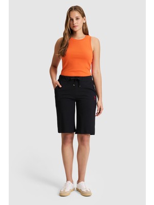 U.S. Polo Assn. Kadın Siyah ORME CAPRI BERMUDA 50321634-VR046