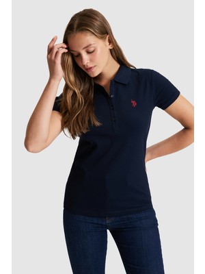U.S. Polo Assn. Kadın Lacivert Basic Tişört 50321818-VR033