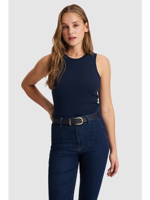 U.s. Polo Assn. Kadın Lacivert Tişört Basic 50321799-VR033