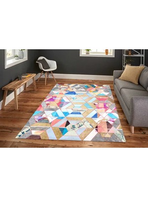 Vivense Aida Home Geometrico Salon Halısı, 80X300