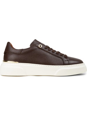 Deery Kadın Hakiki Deri Kahverengi Sneaker Ayakkabı - 00502ZKHVE01