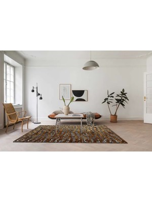 Vivense Aida Home Brown Vintage Salon Halısı, 80X300