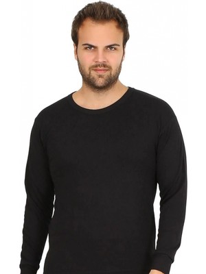 Marsilyan™-  Erkek Termal Üst Kışlık Içlik Siyah 6869