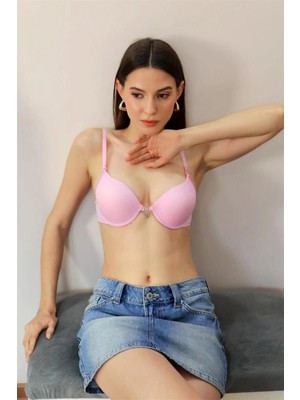 Marsilyan™-  Kadın Destekli Balenli Sütyen 4932 Pembe