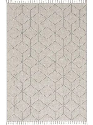 Vivense Enti Halı Bukle 1407 Beyaz Halı 80X300