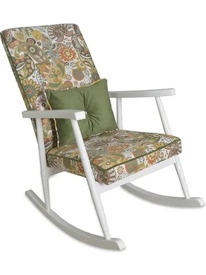Vivense Trend Sallanan Sandalye, Yeşil Retro, Ahşap, Lake Ayak