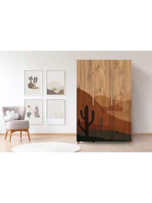 Vivense Leva Desert Gardırop, Atlantik, 3 Kapaklı