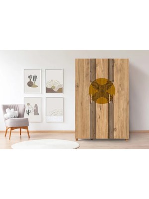 Vivense Leva Sun Gardırop, Atlantik, 3 Kapaklı