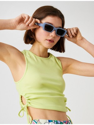 Koton Crop Atlet Halter Yaka Pencere Detaylı
