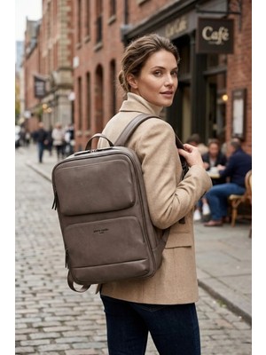 Pierre Cardin 01Pc00106 Vegan Sırt Çantası Notebook Çantası Suya Dayanıklı