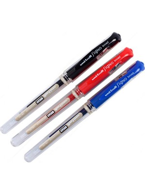 Uni-Ball UM-153 Signo Broad 1.0 3 Renk Set İmza Kalemi Siyah Mavi Kırmızı 3 Adet