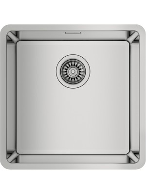 Teka BE LINEA RS15 40.40 Tezgahaltı Eviye Paslanmaz Çelik 40 cm Gri Renkli Tek Hazneli 115000007