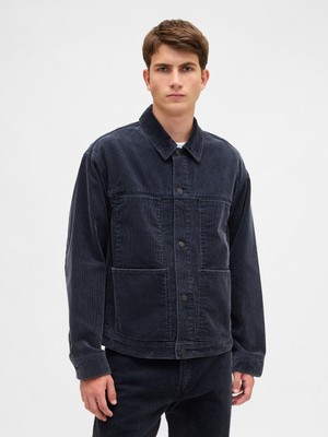 Gap Erkek Lacivert Relaxed Corduroy Ceket