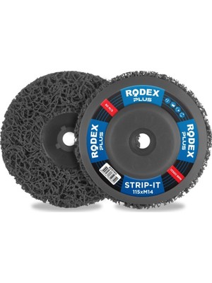 Rodex Rzs115B 115Mm Siyah Metal Parlatma Diski Boya-Pas Kazıma İçin Uzun Ömürlü Çözüm