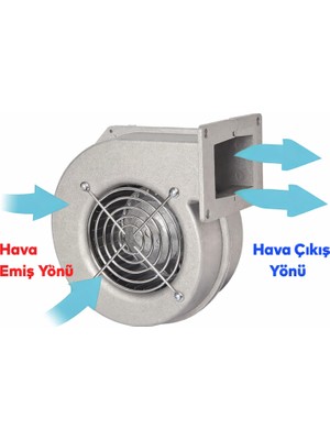 Badem10 Aks 160-50 Salyangoz Aspiratör 245W  Yüksek Debili Metal Gövde Endüstriyel Havalandırma Fanı