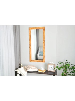 Vivense Dfn Wood Doğal Ahşap Dikdörtgen Boy Aynası, 100X40