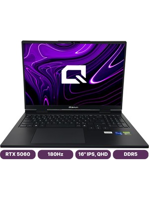 Quantum Gaming Riftblade 16 x I7-13620H 32GB Ddr5 1tb Nvme Rtx 5060 8gb Gddr7 16" Qhd IPS Gaming Notebook
