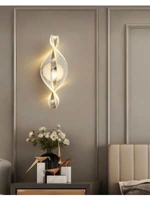 Burenze Modern Ledli Aplik Tasarım Gold Sarı Gün Işığı Duvar Aplik