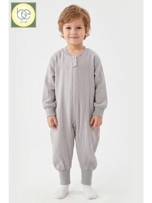 Çocuk Uyku Tulumu 1-8 Yaş Unisex Uzun Kollu 1 Tog %100 Pamuk Müslin 2706