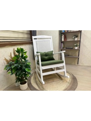 Vivense Veranda Minderli Sallanan Sandalye, Yeşil, Lake Ayak