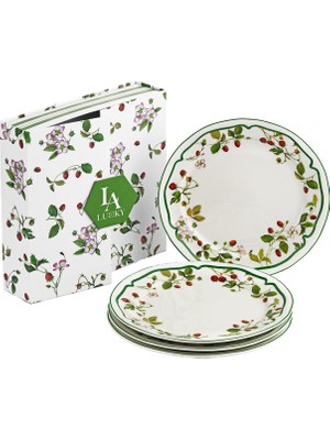 LuckyArt Blassom Bone 4’lü Servis Tabağı Seti 26 cm