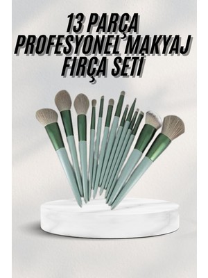 Dayanıklı Makyaj Fırçası Seti 13 Parça Yumuşak Kıllı Fırçalar Allık Fondöten Far Fırçası