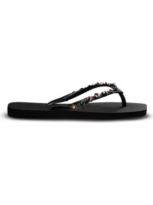 Siyah Havaianas Havaianas Slim Square Luxury Kadın Terlik