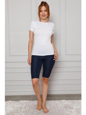 Marsilyan™-  Microfiber Diz Üstü Tayt 5869