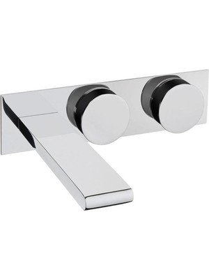 Vitra Memoria Ankastre Lavabo Bataryası Krom-Siyah A4285158